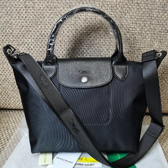 Longchamp Bags Longchamp Le Pliage Nylon Shoulder Bag Tote Black